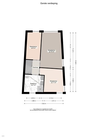 Floorplan - Planetenlaan 41, 9405 PA Assen